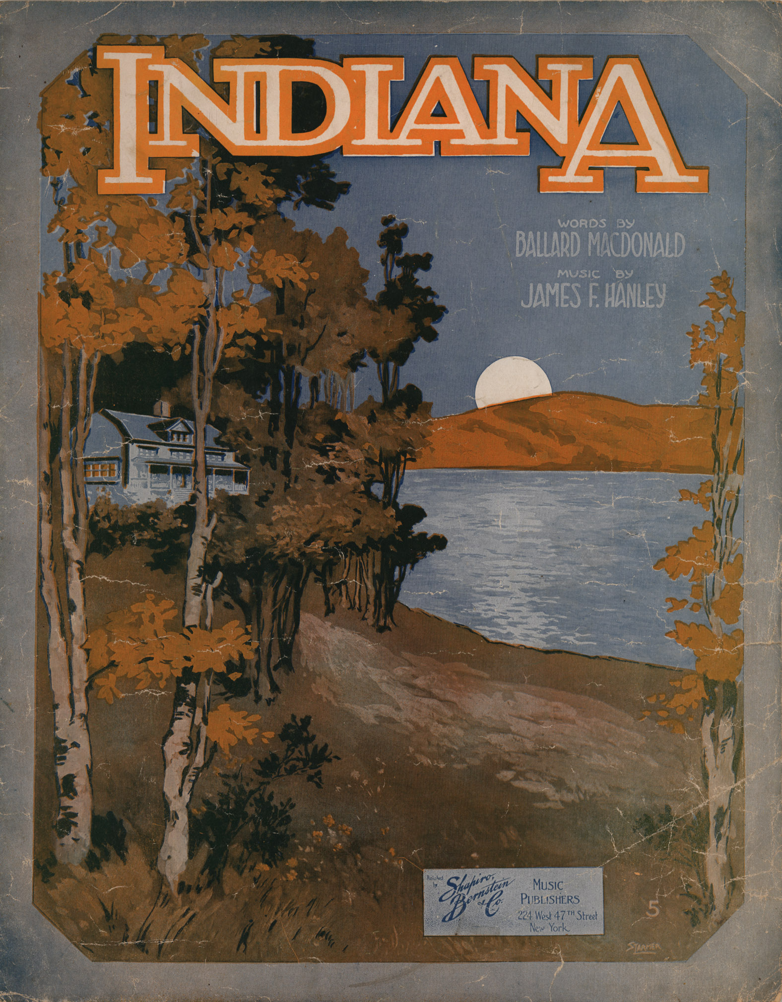 150dpi JPEG image of: Indiana; On the banks of the Wabash