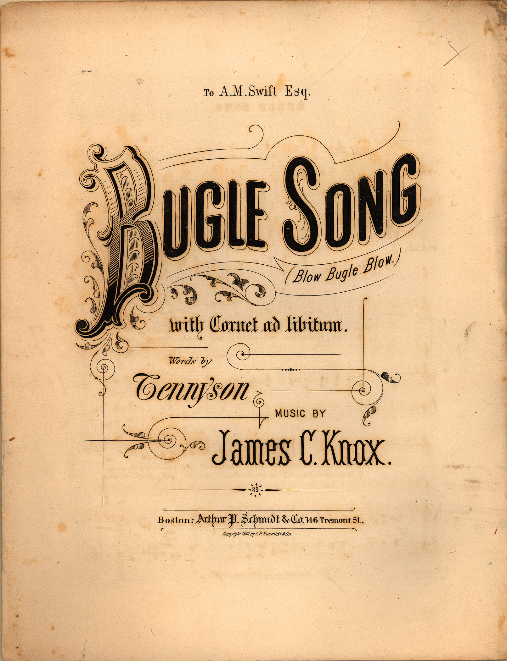 150dpi JPEG image of: Bugle song; Blow bugle blow