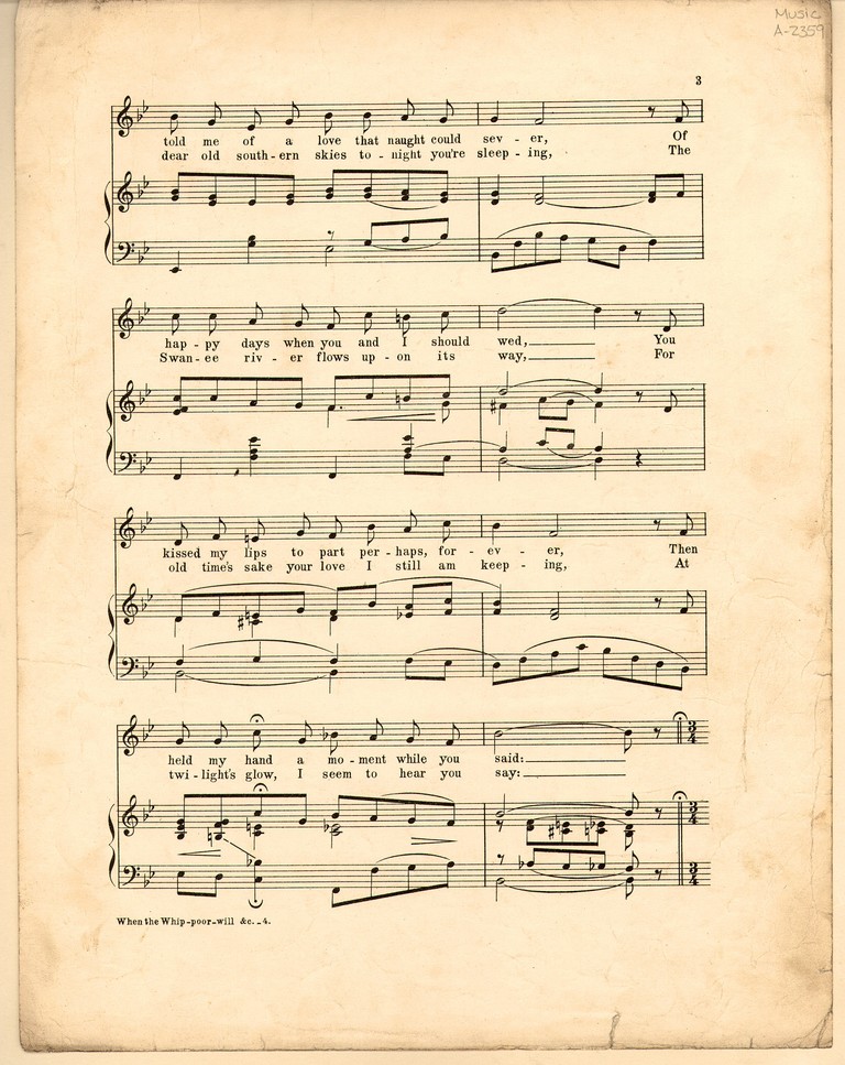 When the whippoorwill sings Marguerite [Historic American Sheet Music]