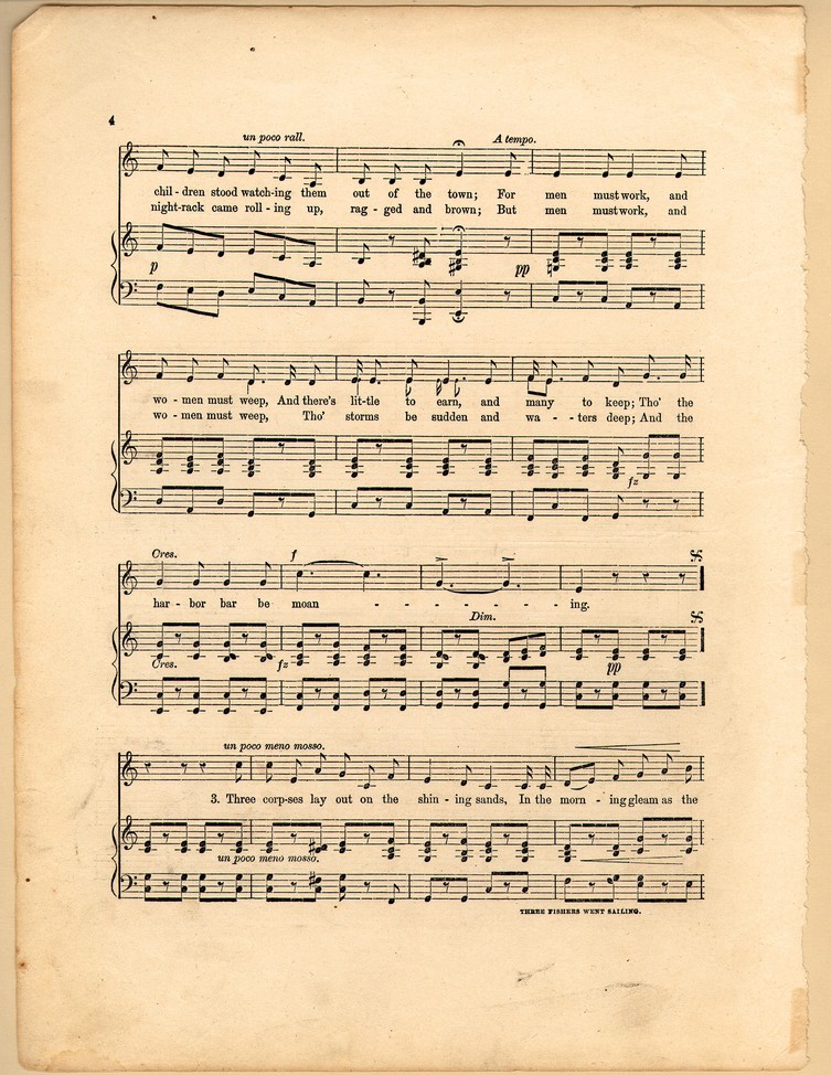 Three fishers went sailing [Historic American Sheet Music]