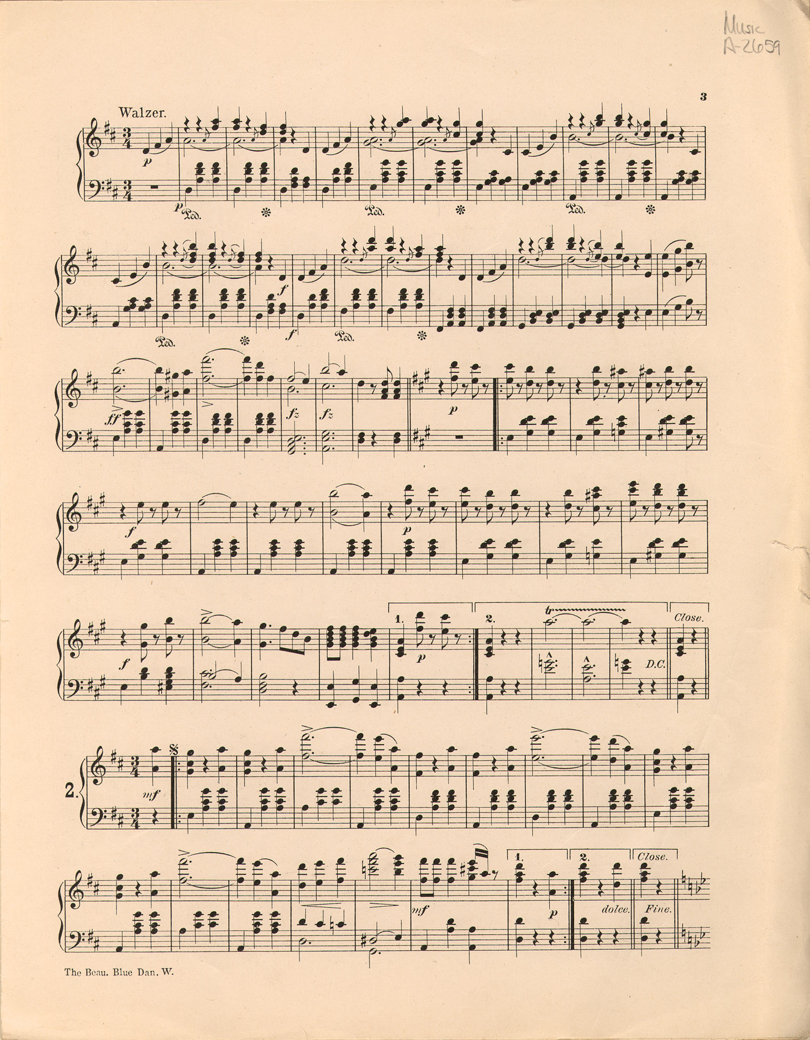 150dpi JPEG image of: Beautiful blue Danube waltzes; Op. 314