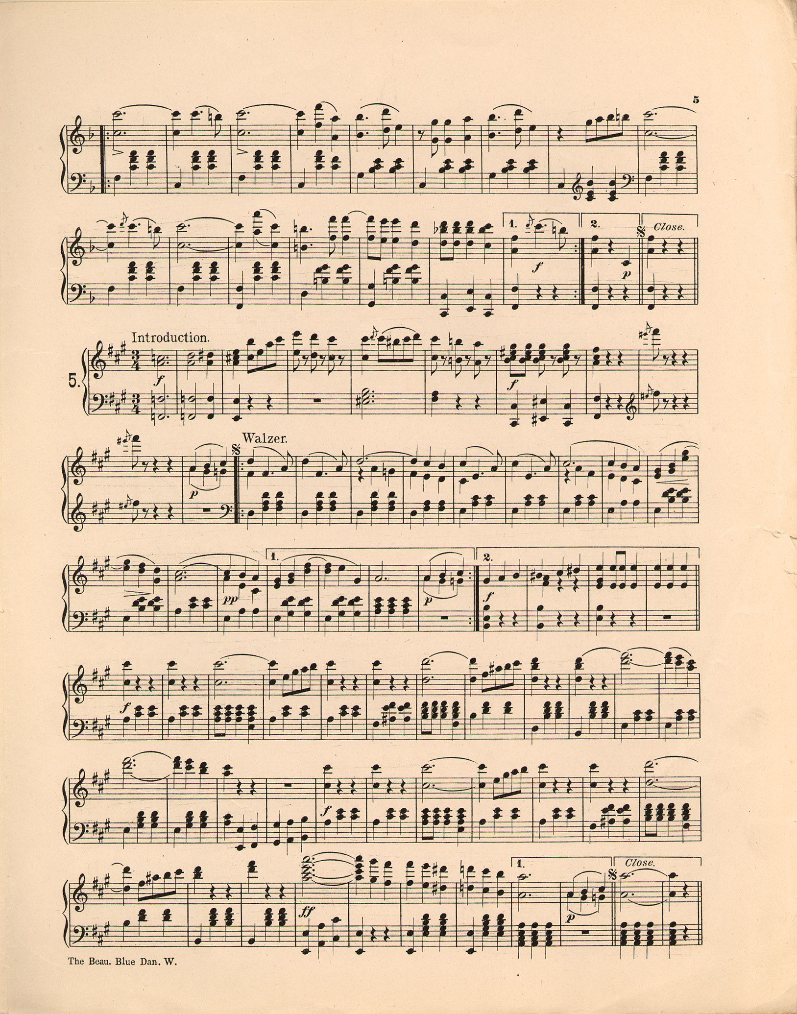 150dpi JPEG image of: Beautiful blue Danube waltzes; Op. 314