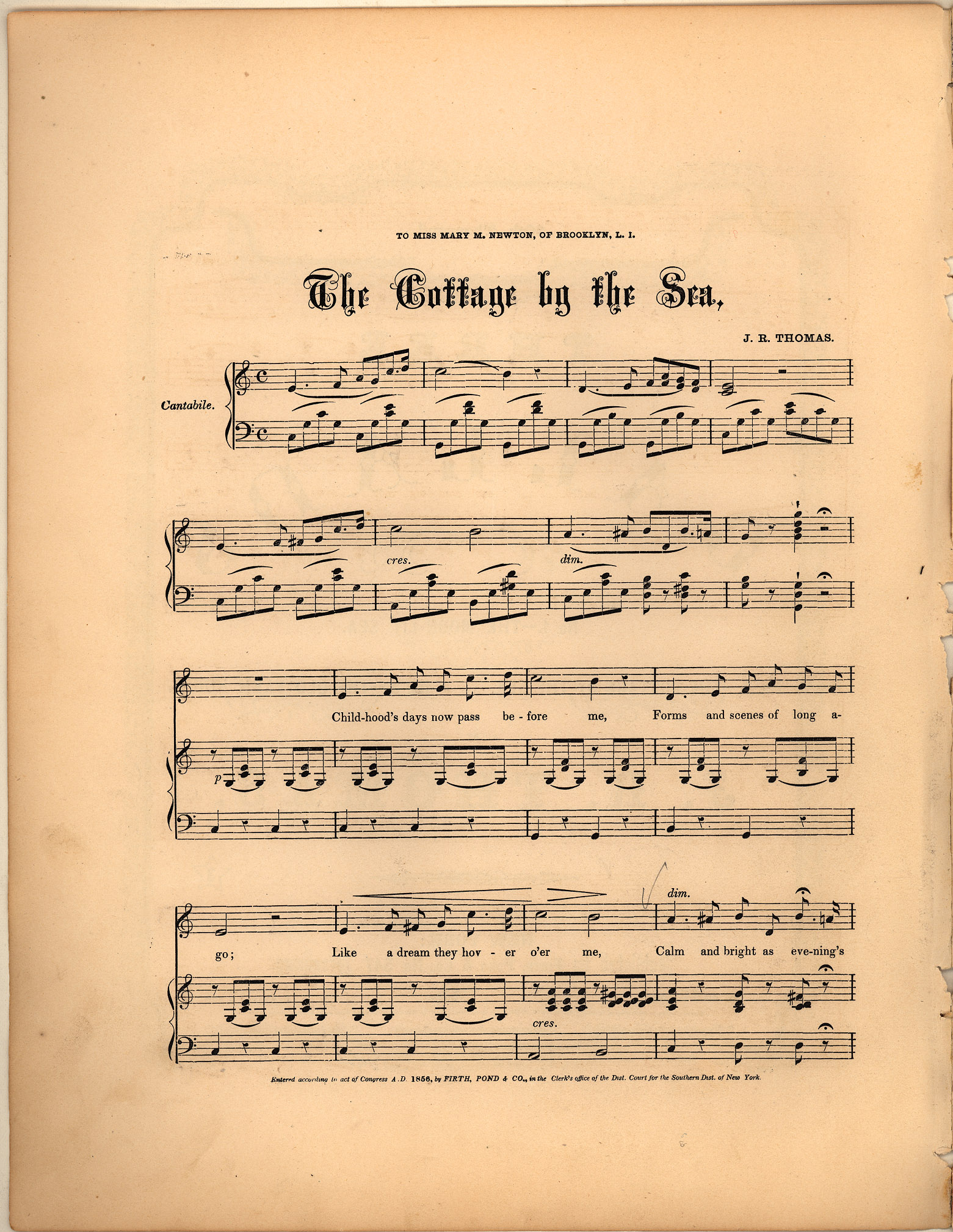 150dpi JPEG image of: Cottage by the sea