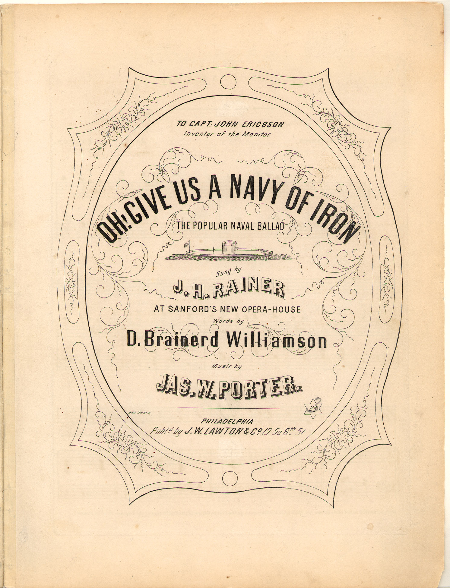 150dpi JPEG image of: Oh! give us a navy of iron
