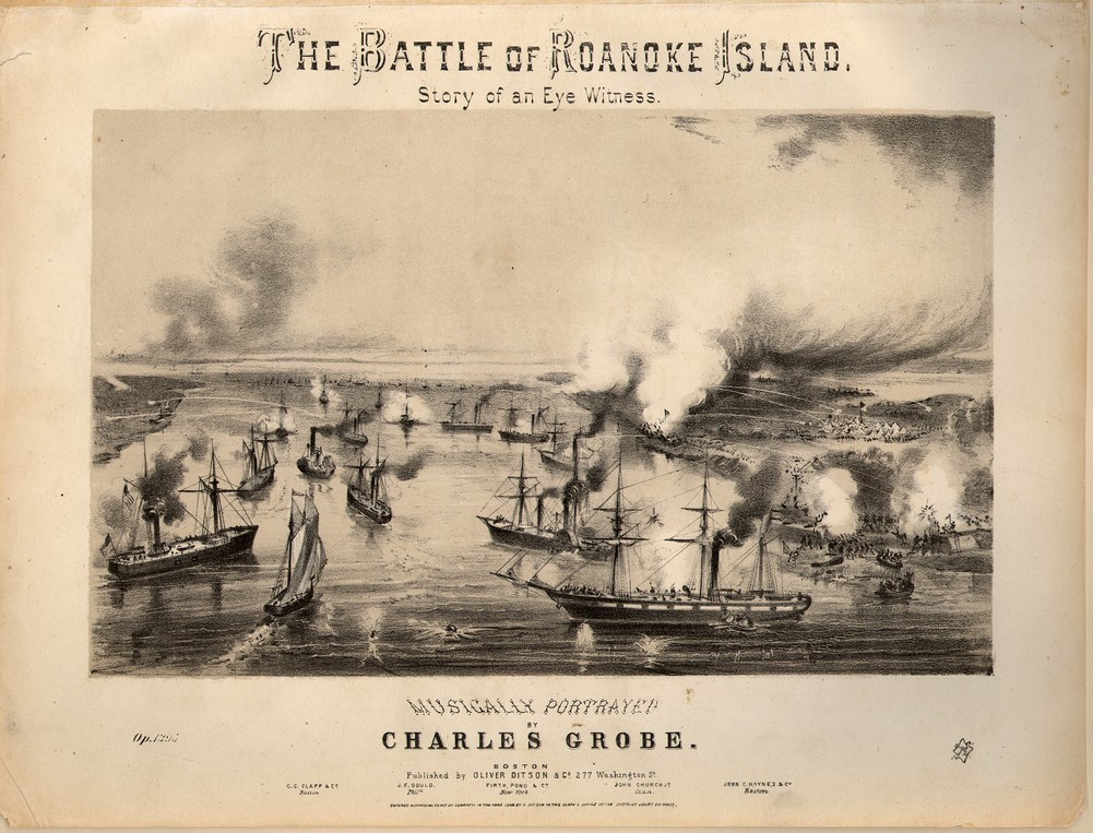 72dpi JPEG image of: The Battle of Roanoke Island; Op. 1395