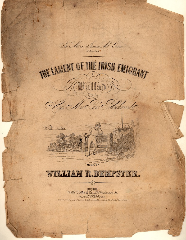 72dpi JPEG image of: The lament of the Irish emigrant