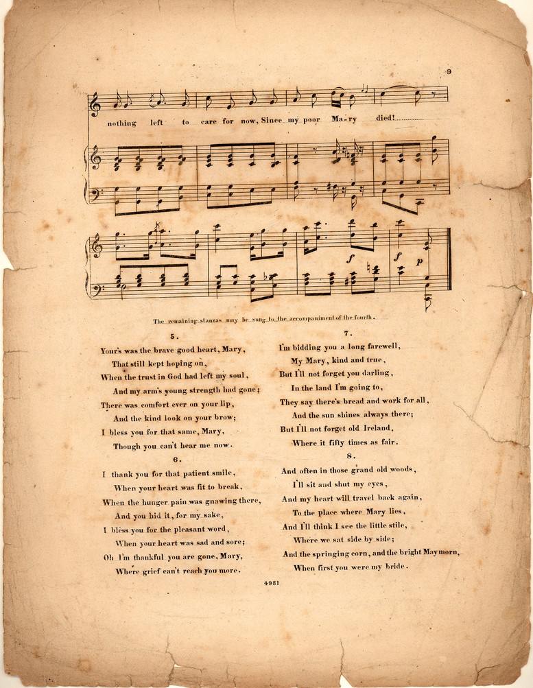 72dpi JPEG image of: The lament of the Irish emigrant