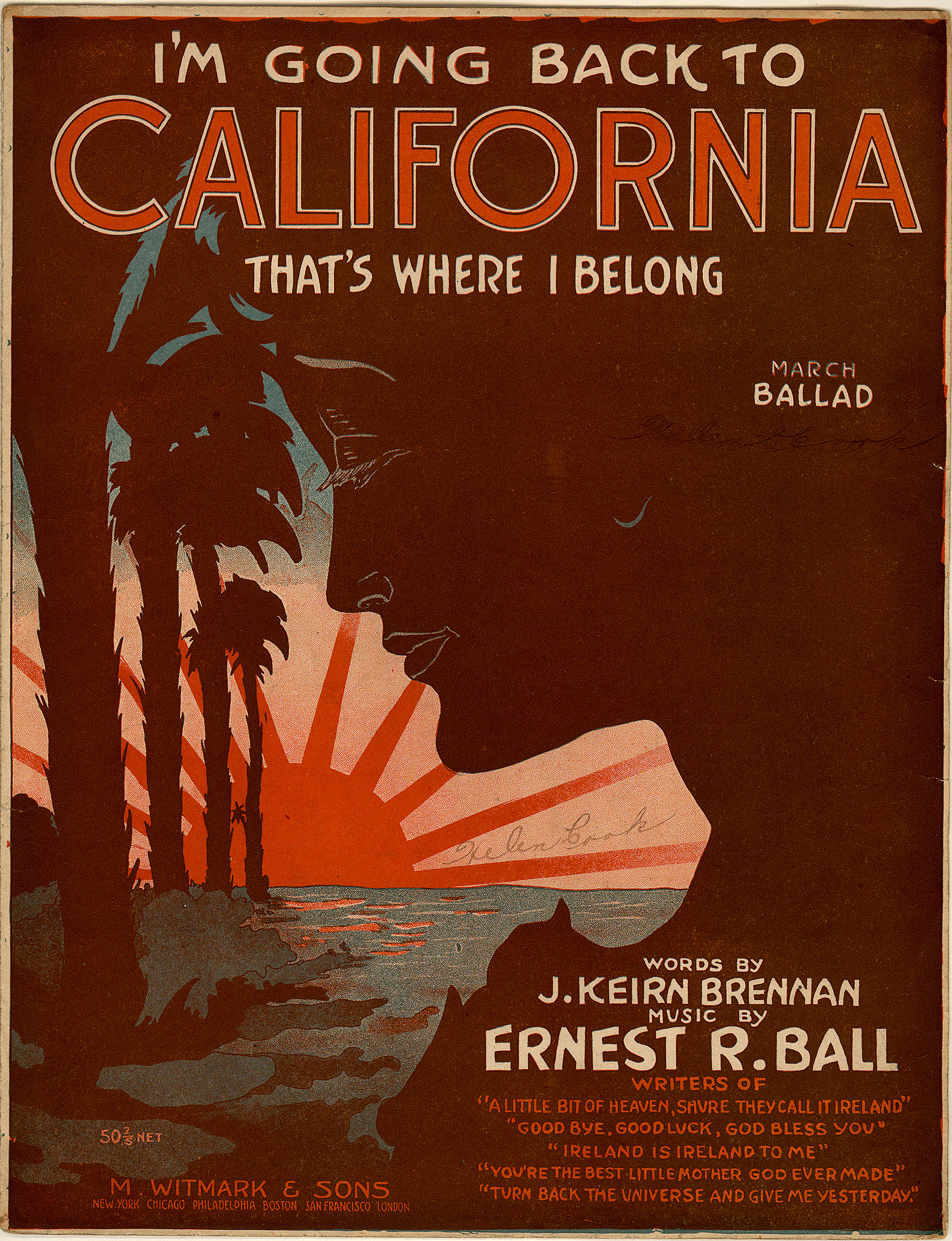 150dpi JPEG image of: I'm going back to California, that's where I belong