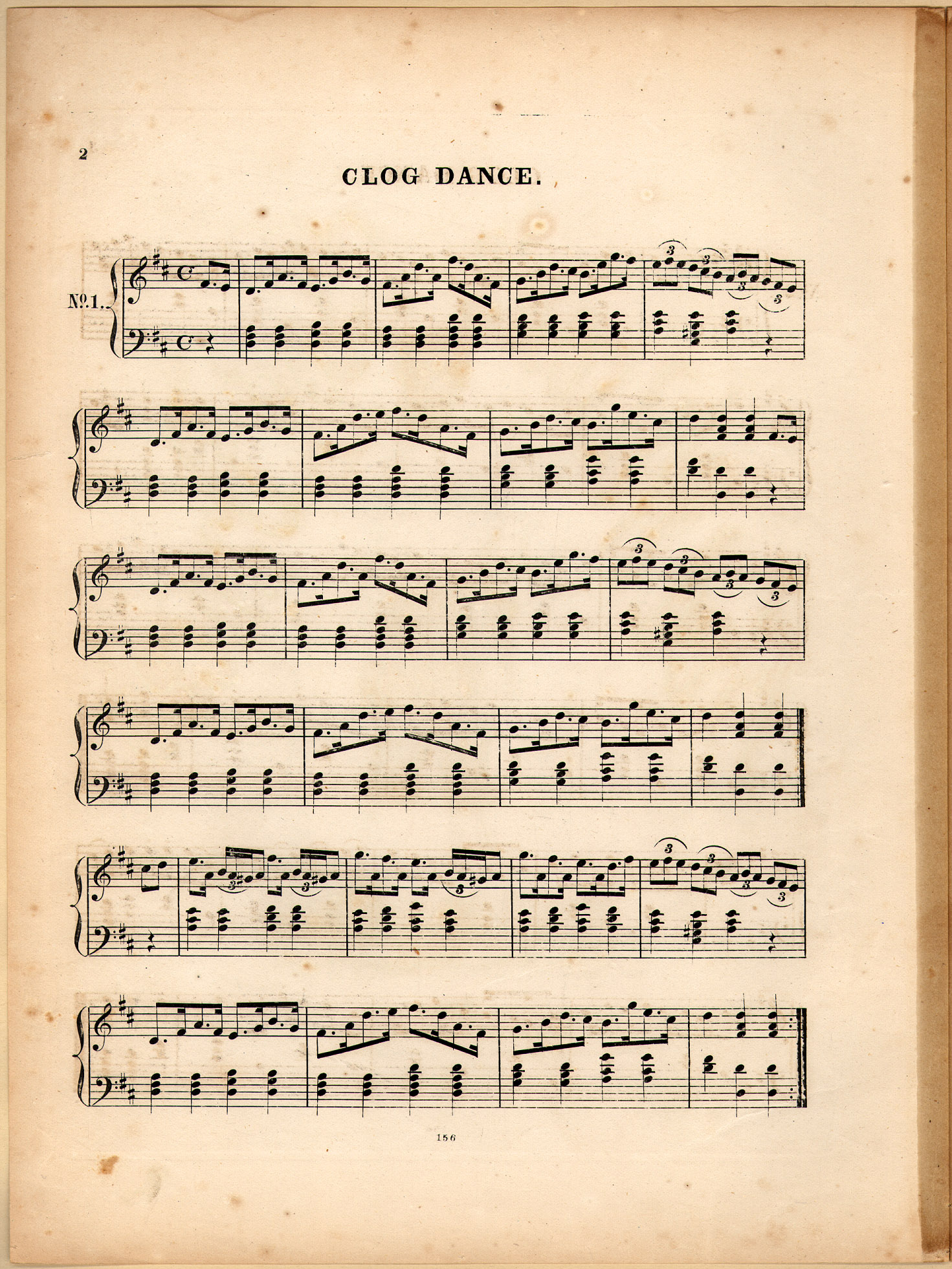 150dpi JPEG image of: Fred Wilson's clog dances