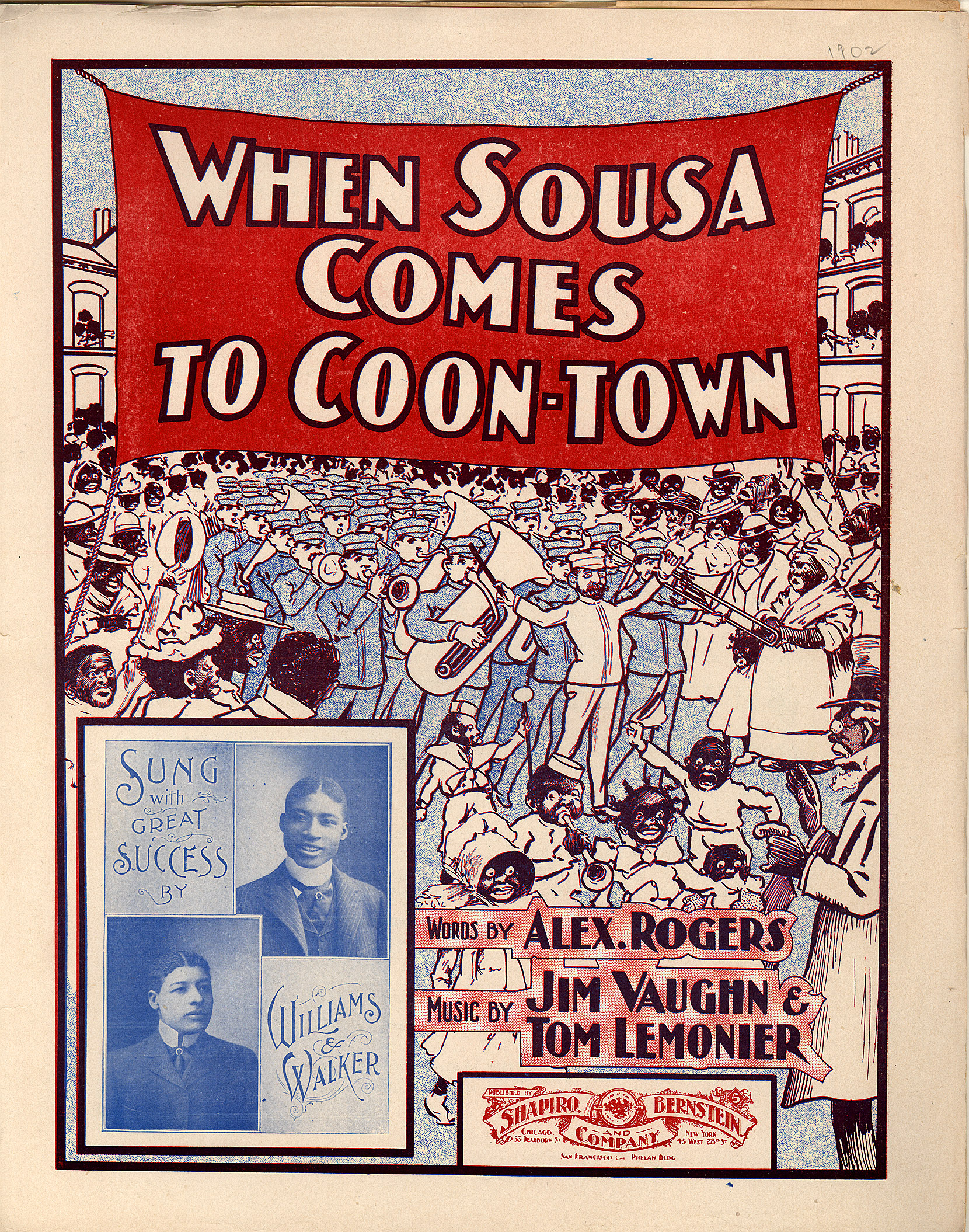 150dpi JPEG image of: When Sousa comes to coon-town