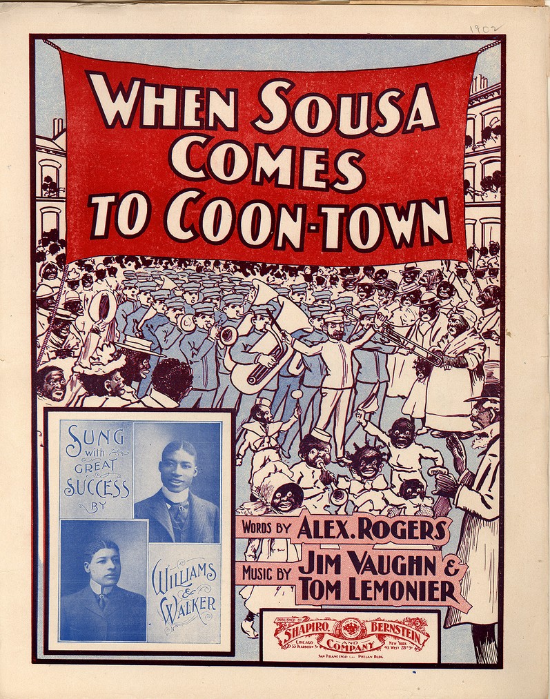 72dpi JPEG image of: When Sousa comes to coon-town