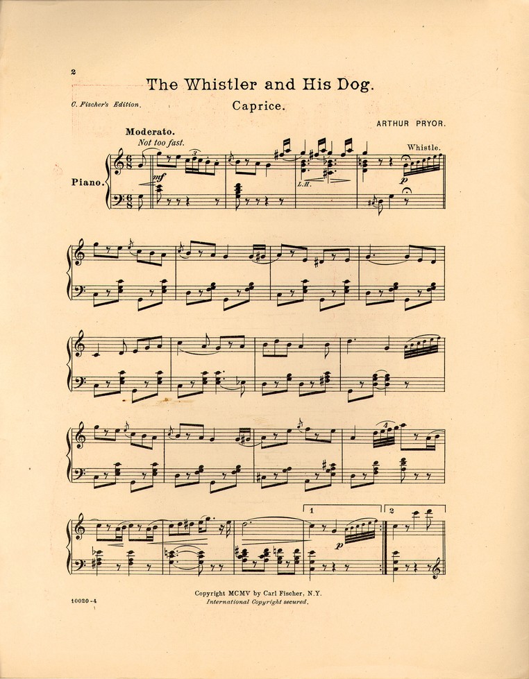 72dpi JPEG image of: The whistler and his dog; Caprice