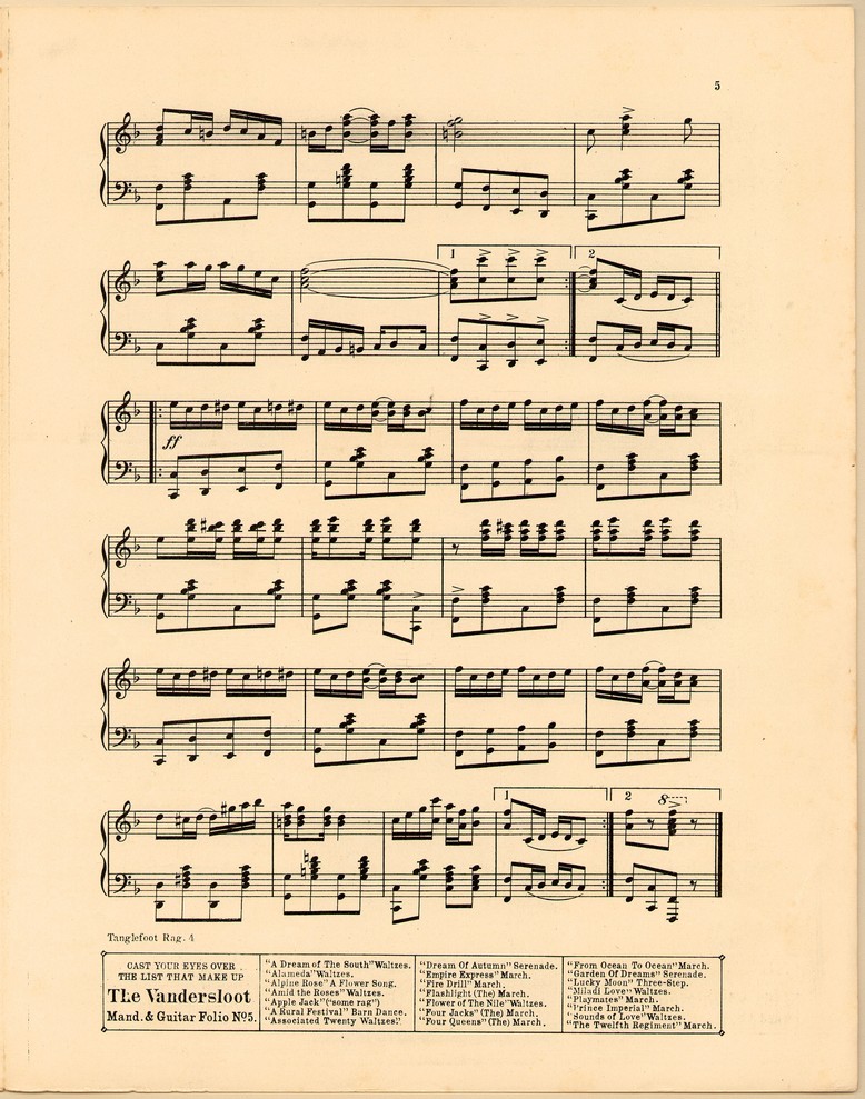 72dpi JPEG image of: Tangle-foot rag; Op. 300; Tanglefoot rag