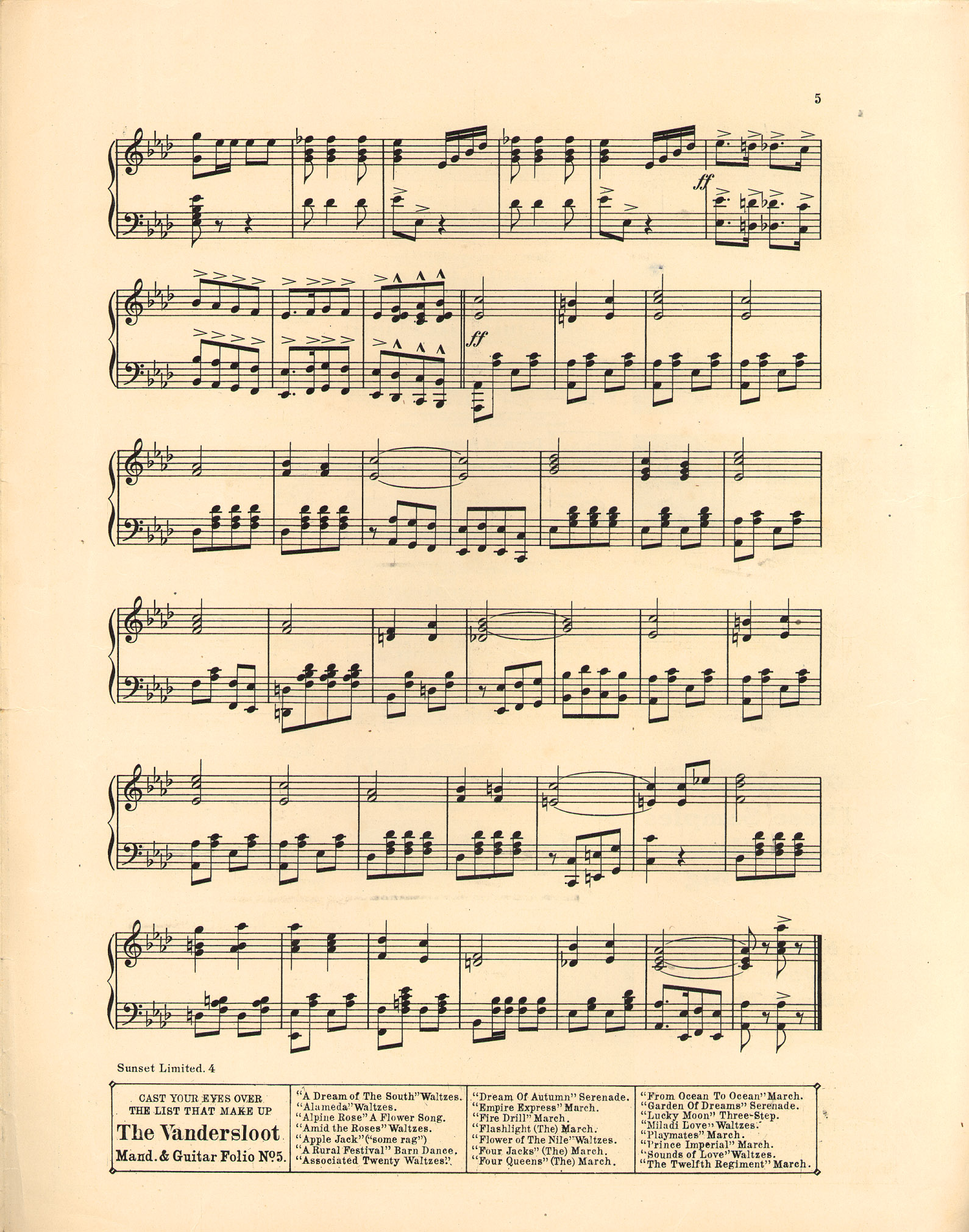 150dpi JPEG image of: Sunset limited; March two-step