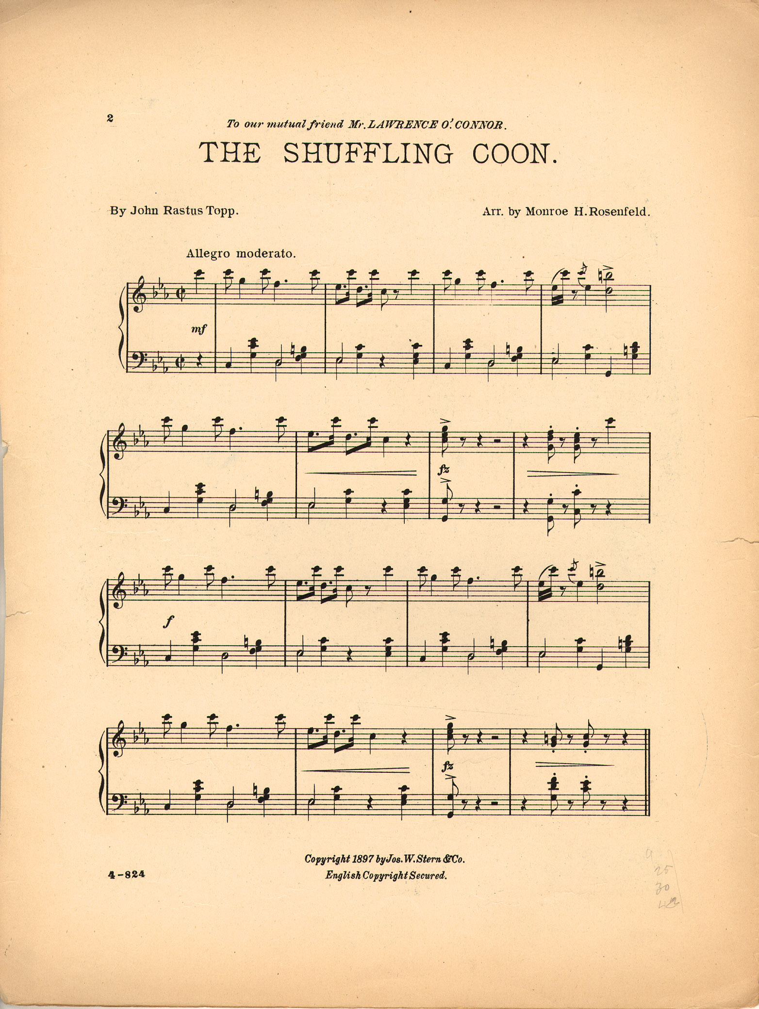 150dpi JPEG image of: Shuffling coon; Buck & wing dance