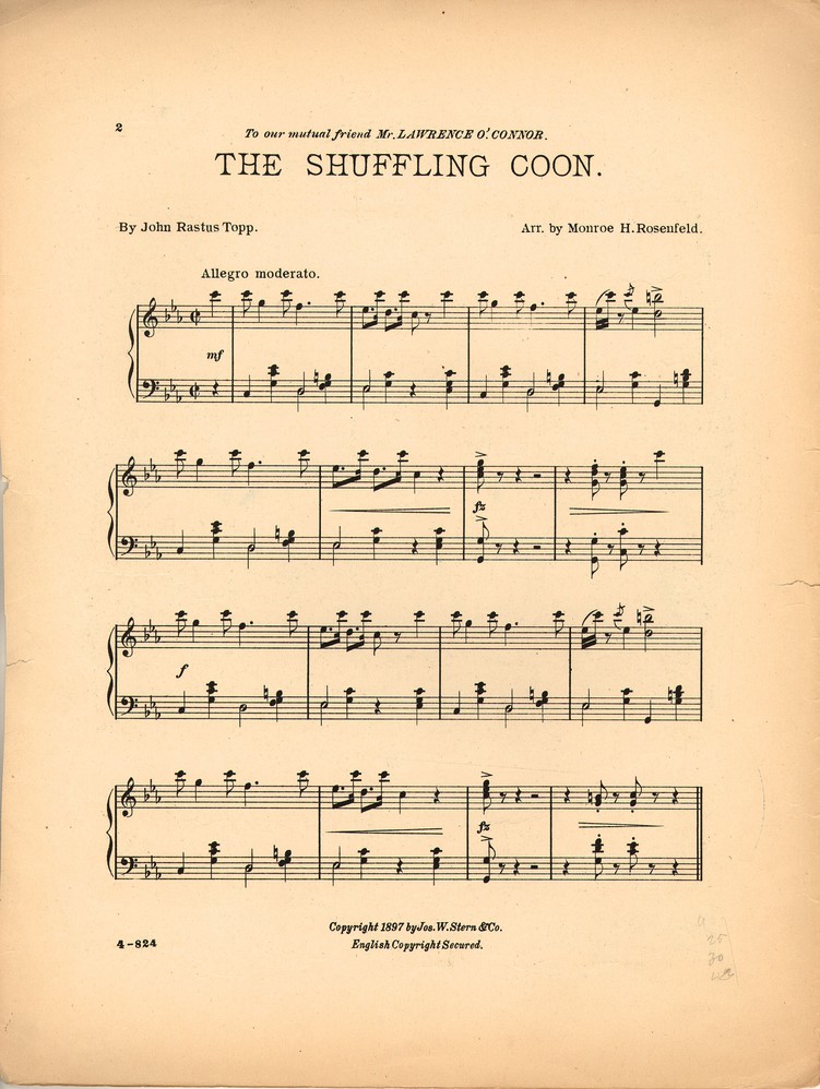 72dpi JPEG image of: Shuffling coon; Buck & wing dance