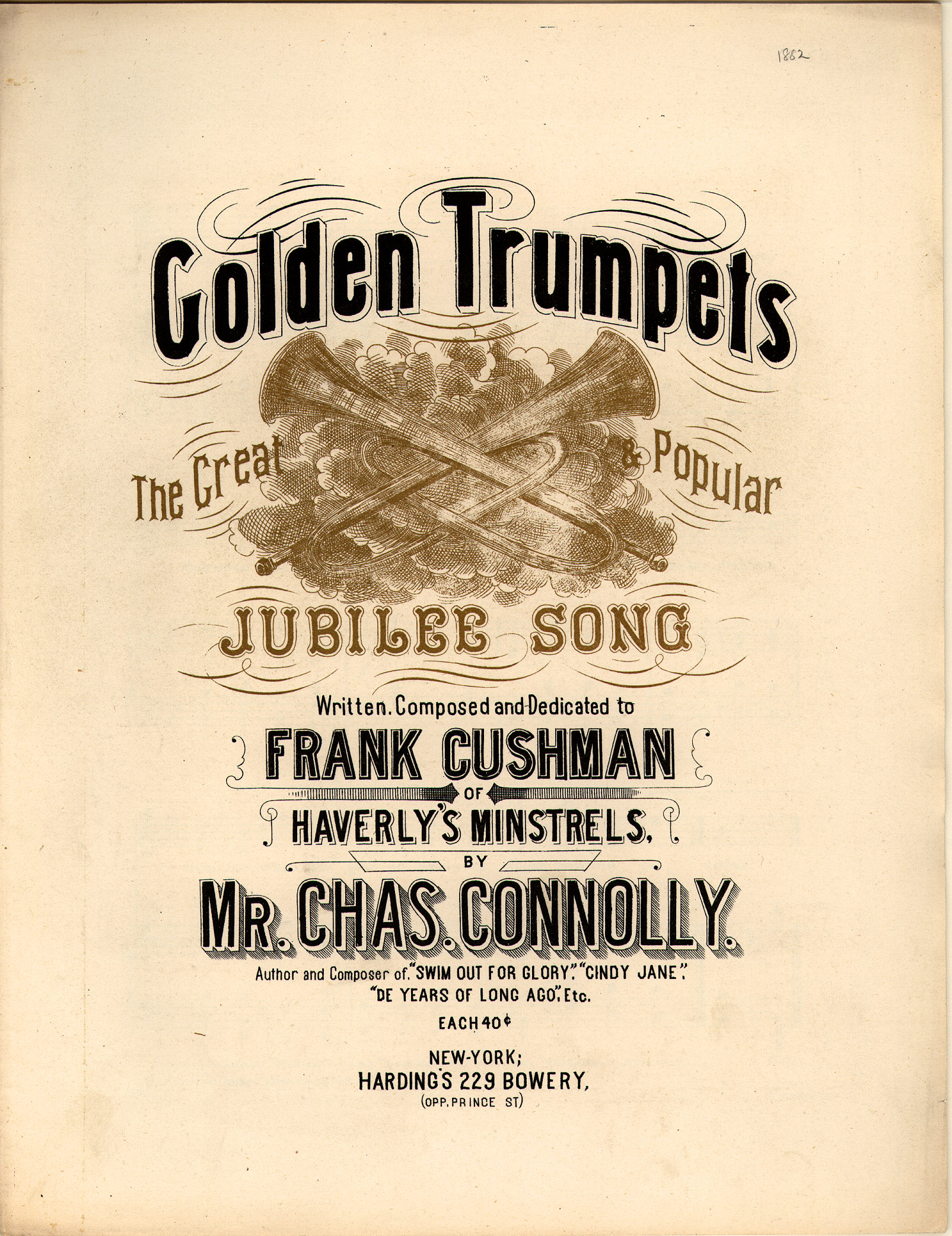150dpi JPEG image of: Golden trumpets; The great popular jubilee song