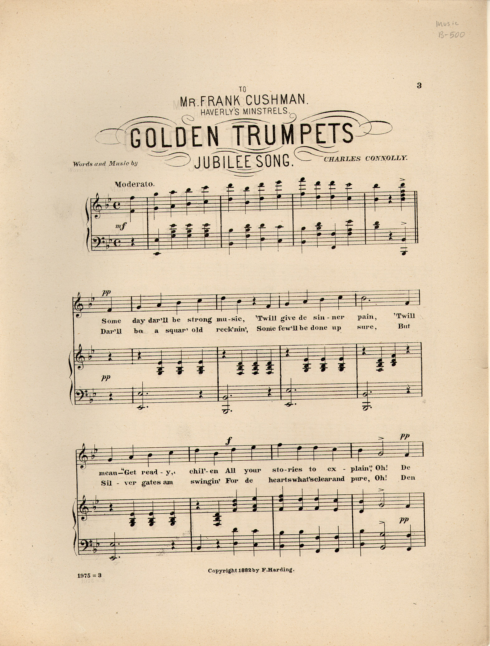 150dpi JPEG image of: Golden trumpets; The great popular jubilee song