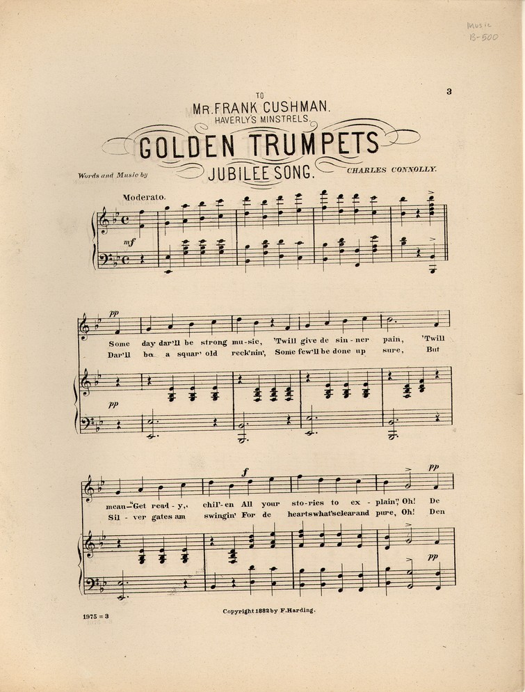 72dpi JPEG image of: Golden trumpets; The great popular jubilee song