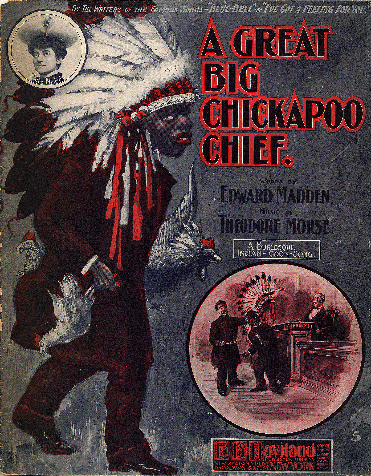 150dpi JPEG image of: Great big Chickapoo chief; Burlesque Indian-coon song