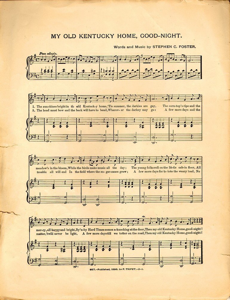 72dpi JPEG image of: My old Kentucky home; Old-time darkey song