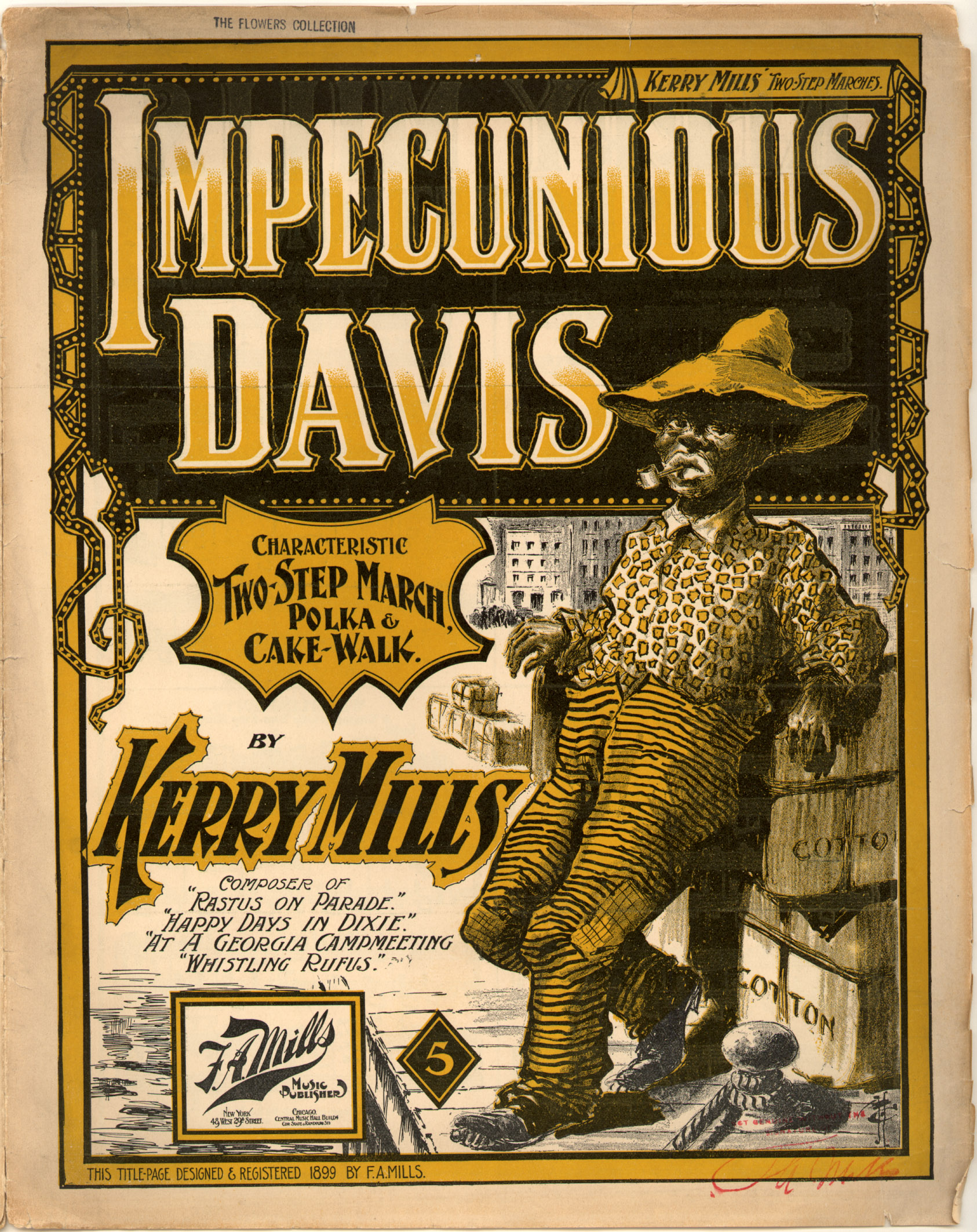 150dpi JPEG image of: Impecunious Davis; Characteristic two-step march, polka & cake-walk