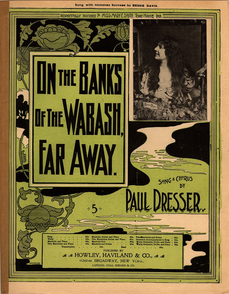 72dpi JPEG image of: On the banks of the Wabash far away