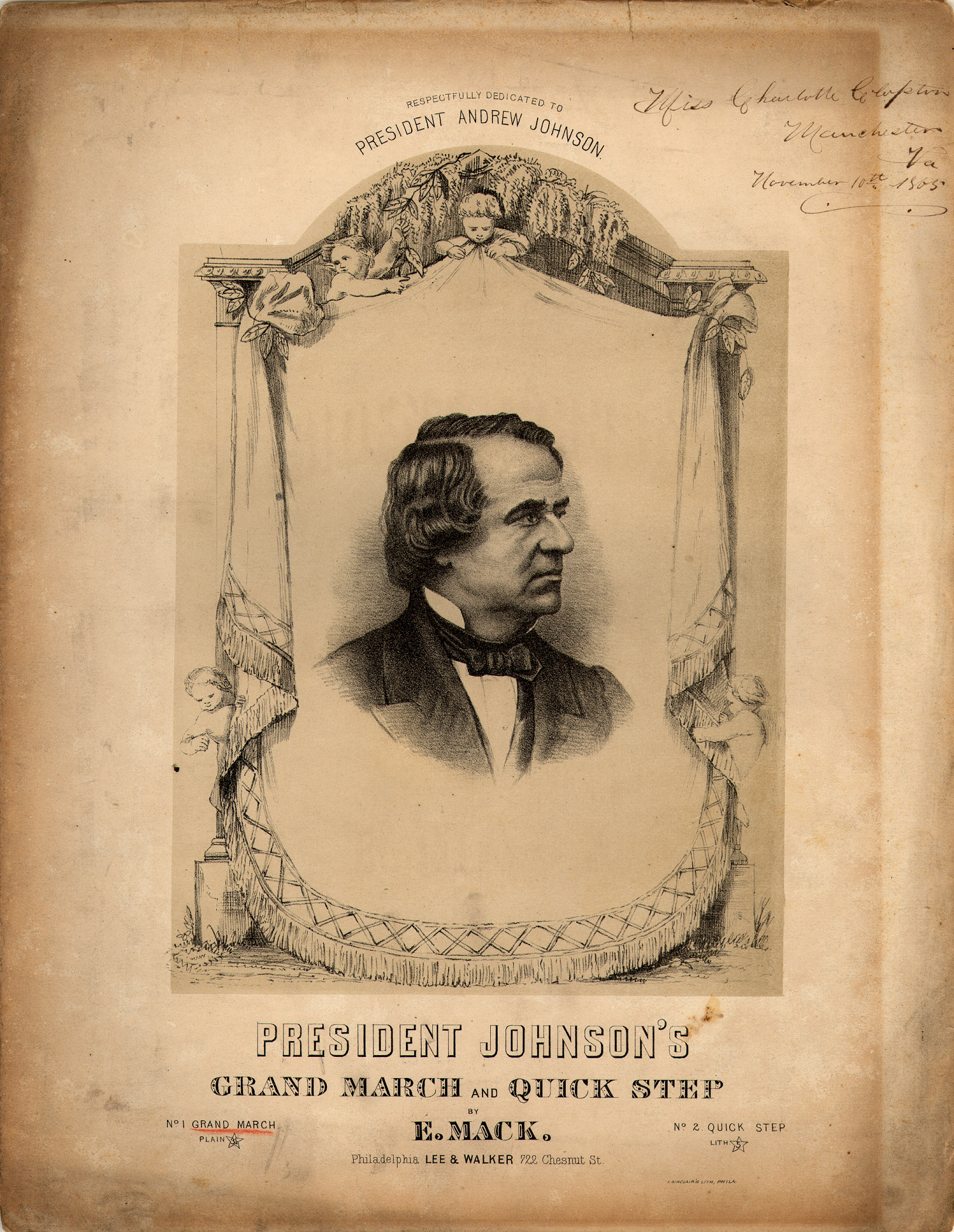 150dpi JPEG image of: President Johnson's grand march