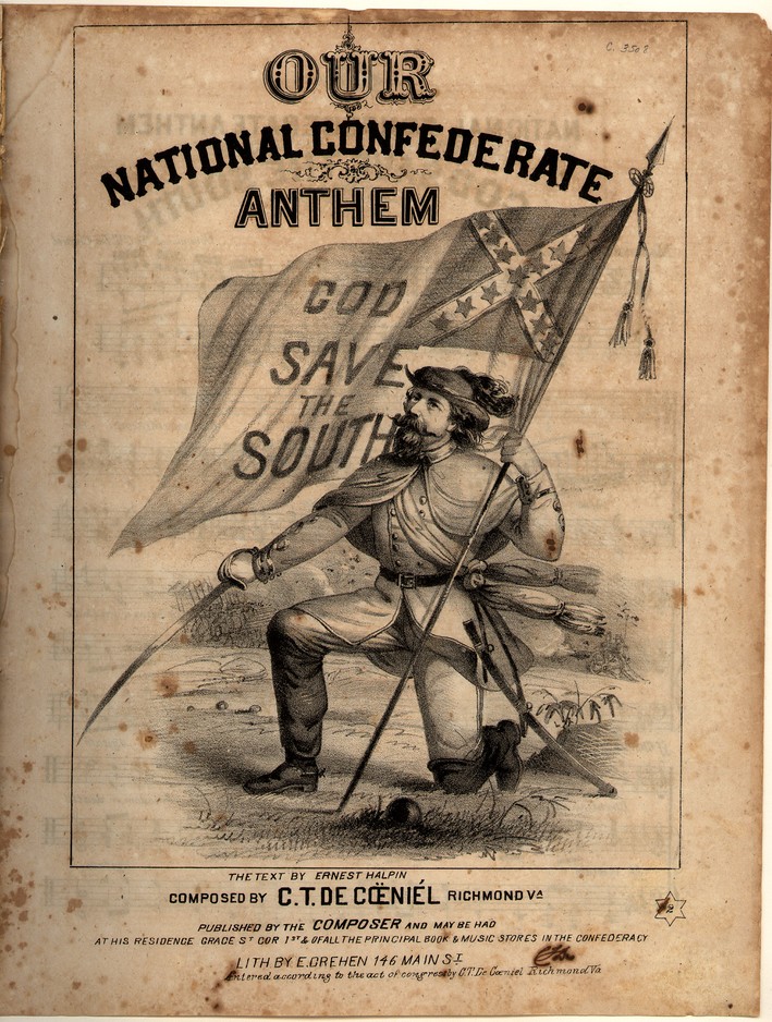 72dpi JPEG image of: God save the South; Our national Confederate anthem