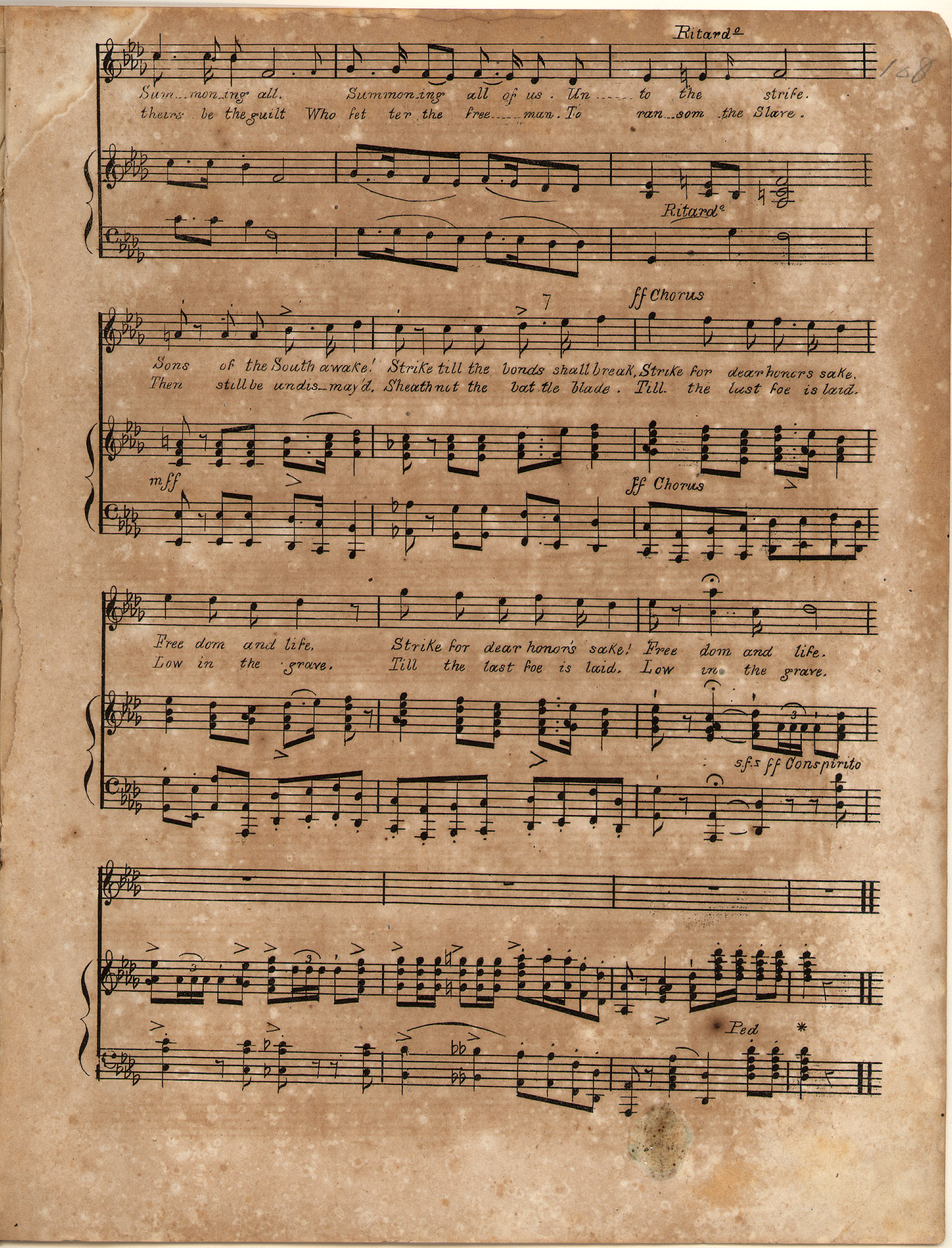 150dpi JPEG image of: God save the South; Our national Confederate anthem
