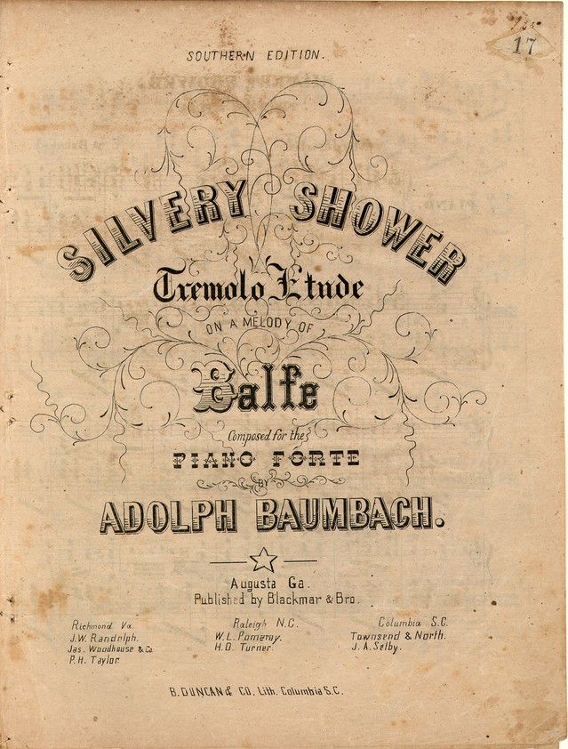 72dpi JPEG image of: Silvery shower; Tremolo etude on a melody of Balfe; Tremolo etude