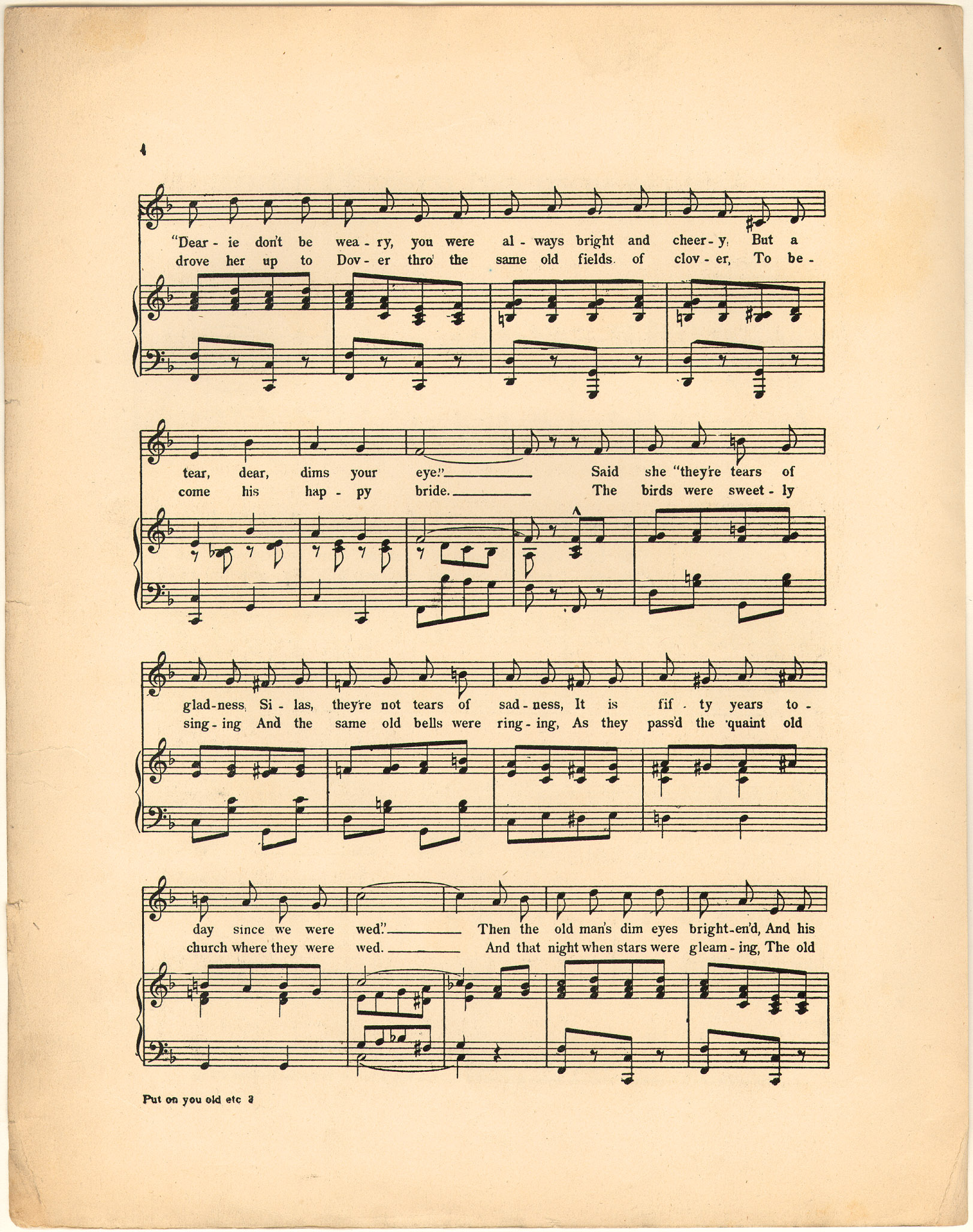 Put on your old grey bonnet [Historic American Sheet Music]