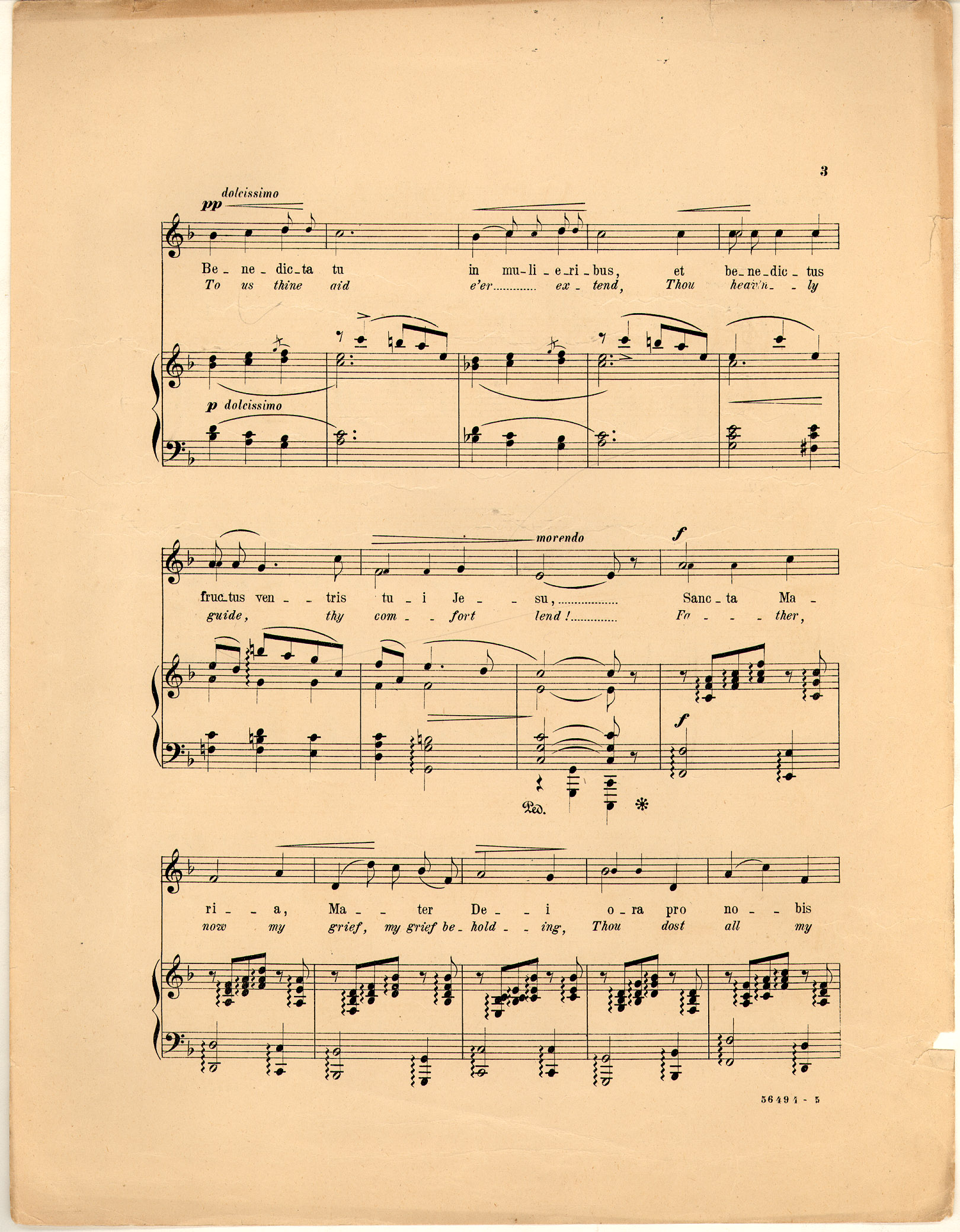 150dpi JPEG image of: Ave Maria; Intermezzo from Cavalleria rusticana