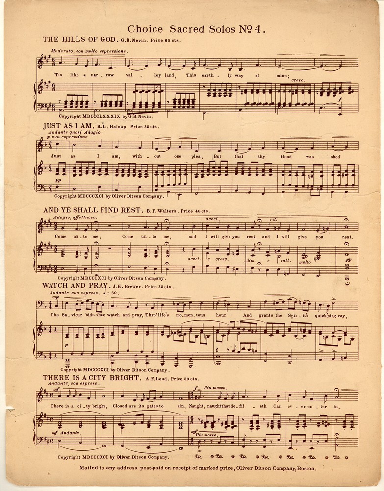 72dpi JPEG image of: Ave Maria; Intermezzo from Cavalleria rusticana