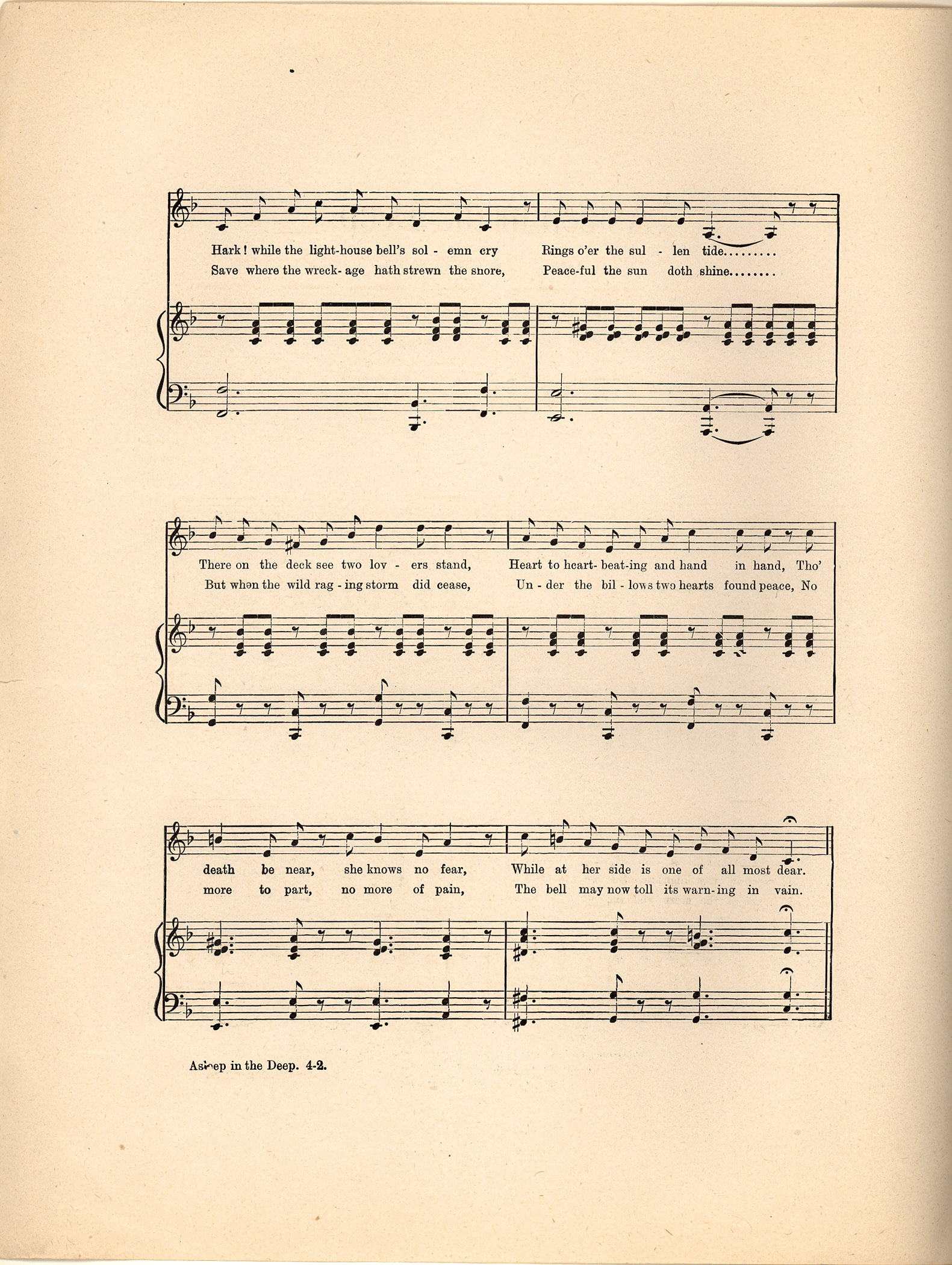 Asleep in the deep [Historic American Sheet Music]