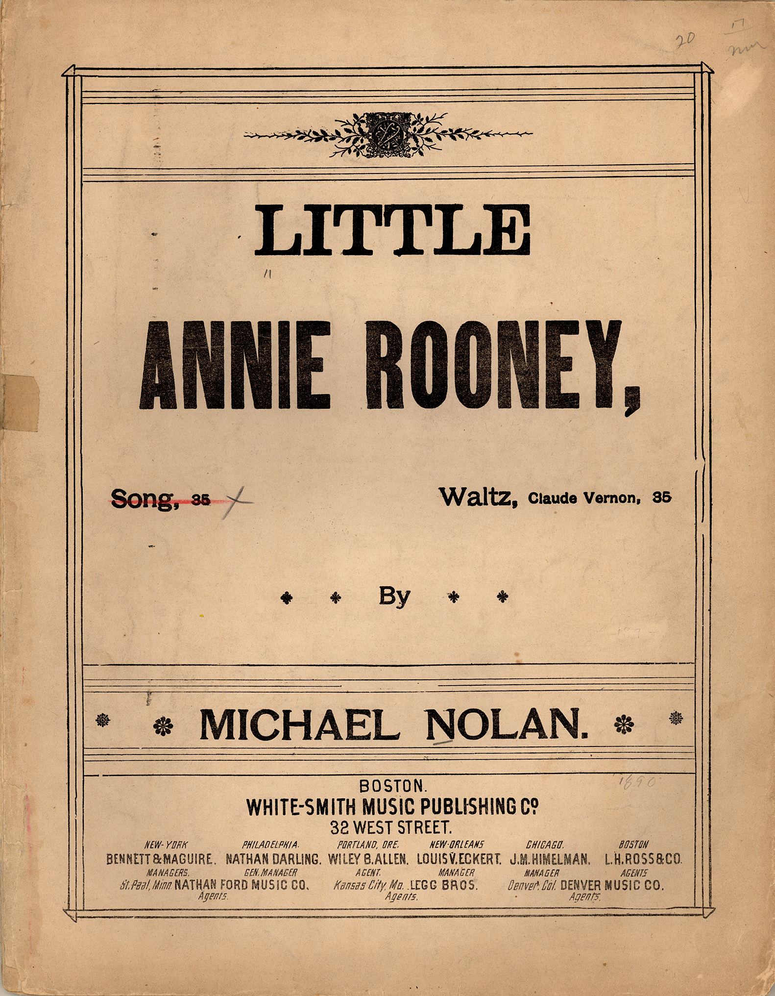 150dpi JPEG image of: Little Annie Rooney