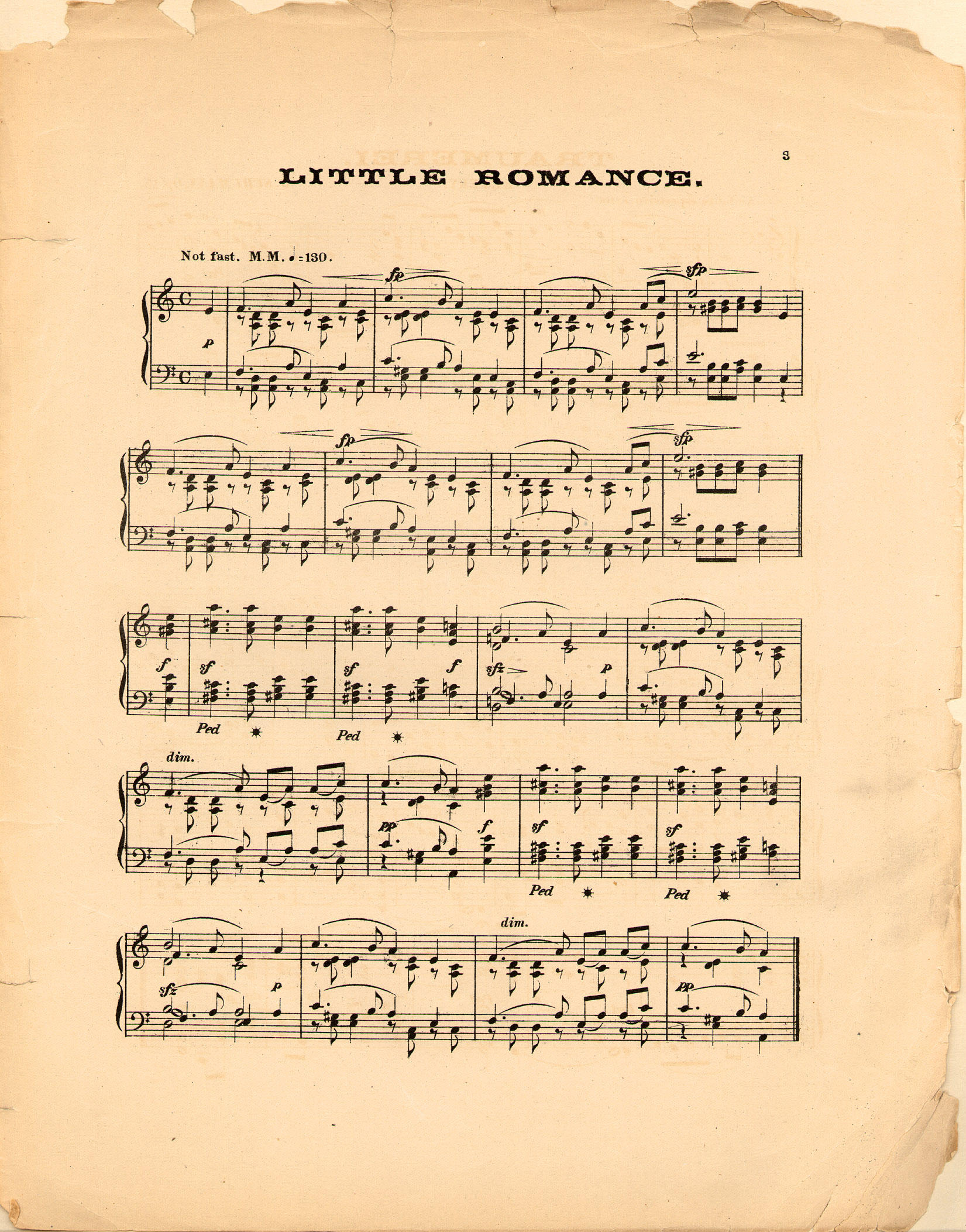 150dpi JPEG image of: Traumerei and Little romance; Op. 15; Revery