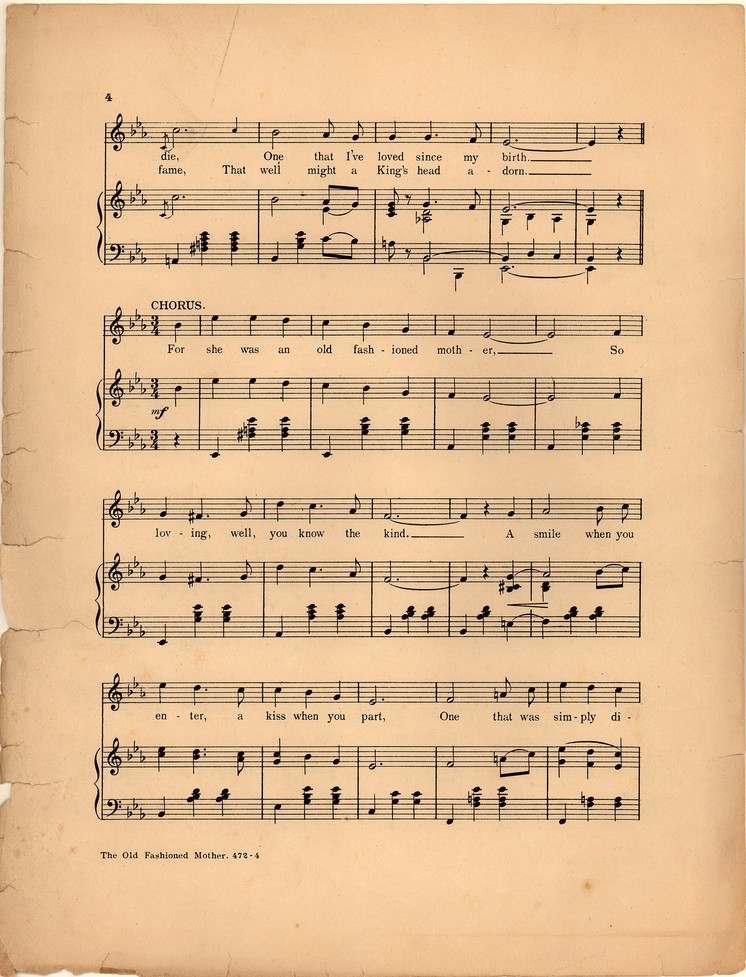 Old fashioned mother; Sweet Inniscarra [Historic American Sheet Music]