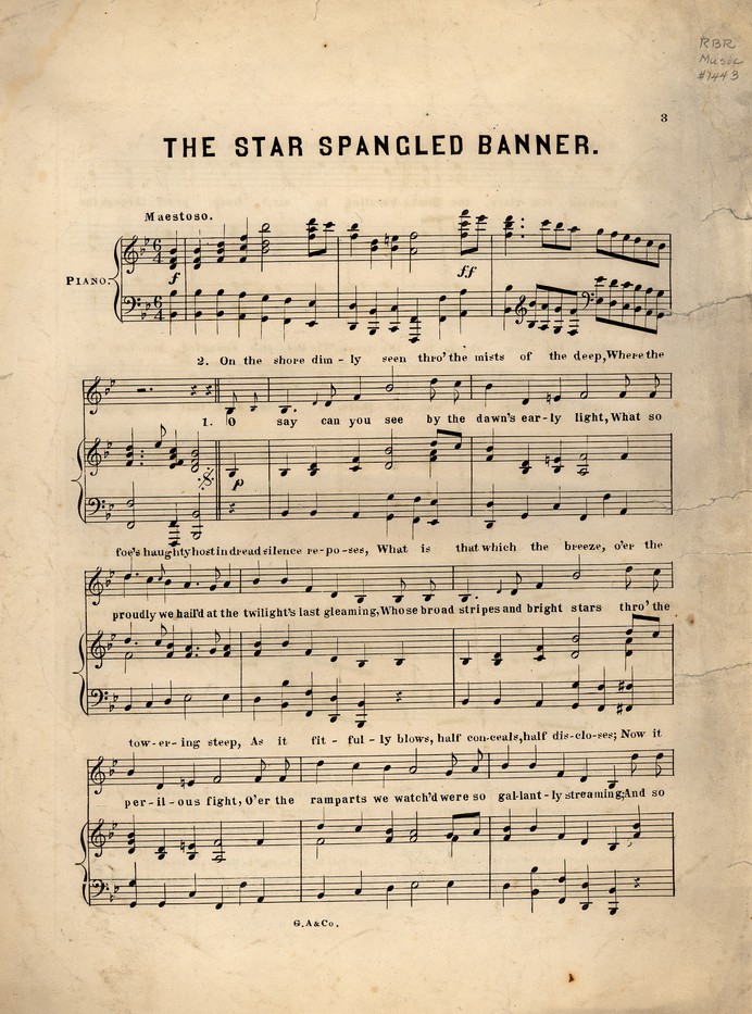 72dpi JPEG image of: Star spangled banner