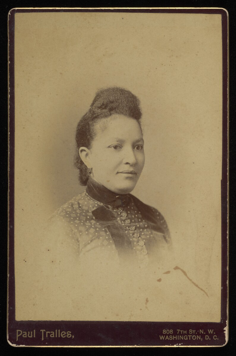 A portrait of Josephine Napoleon Leary in sepia tone