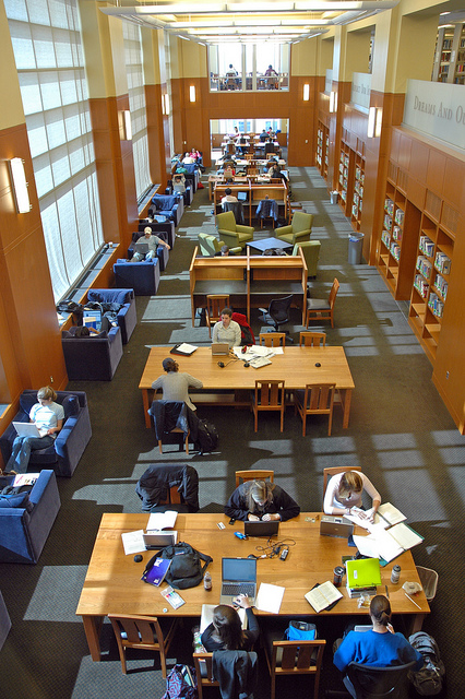 Researching in the Carpenter Reading Room