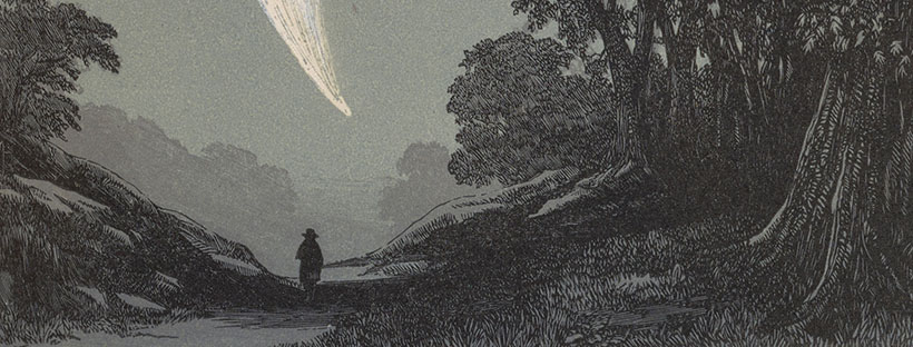 Wood Engraving of Donati's Comet