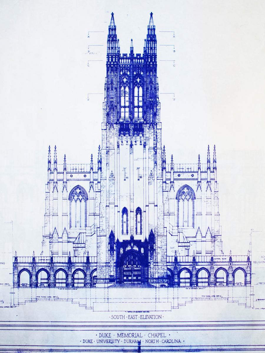 Duke Chapel Blueprint
