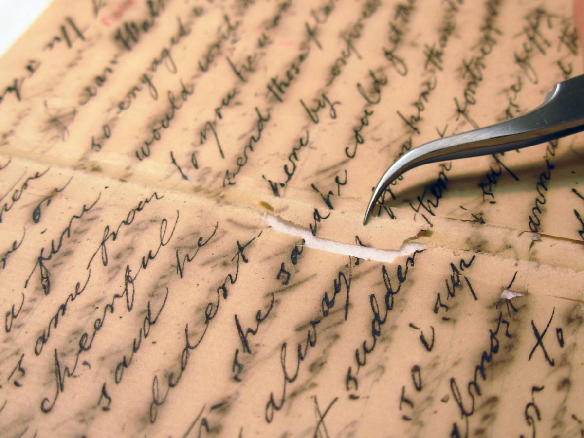 manuscript repair
