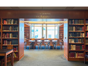 Entrance to Gillespie East Asia Reading Room