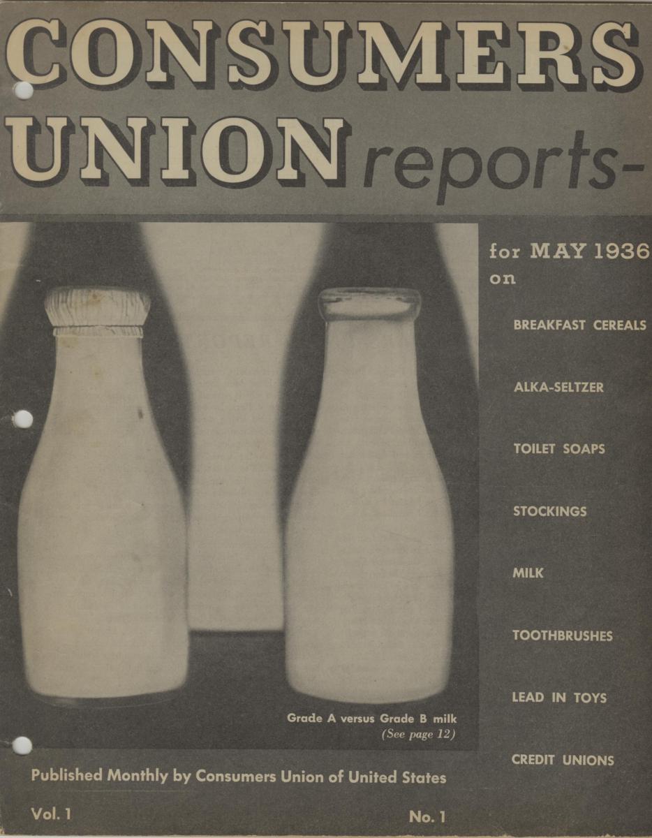 First Issue of Consumer Reports
