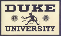 Duke University Decal, 1920s