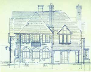 Elevation Blueprint of Faculty House One